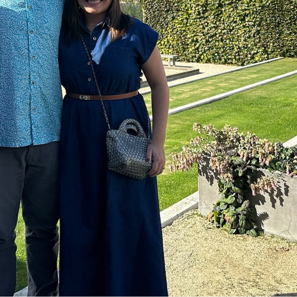Stylish Denim Blue Maxi Dress